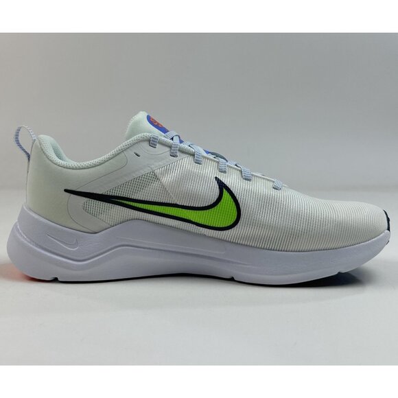 Nike Downshifter 12 Womens White Green Running Shoes Sneakers Low DD9294-104 - Picture 5 of 10
